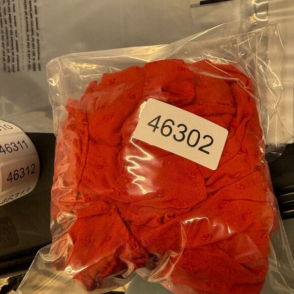 Loft Blouse Women PS Petite Red Polka Dot 1/2 Button Crew Neck Long Sleeve - Picture 7 of 7